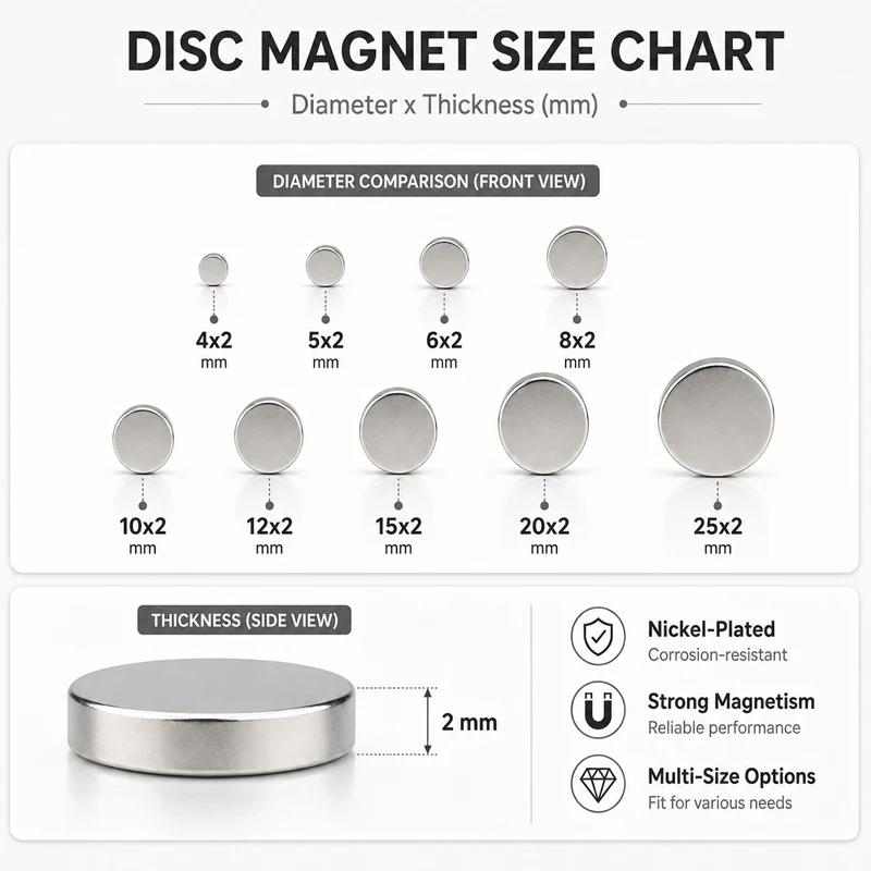 Ultra-Strong Round Neodymium Magnets for Home, DIY, and Office Use