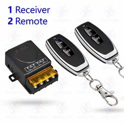 High Power RF Wireless Remote Control Light Switch with ON/OFF Transmitter (1 Receiver 2 Remote)