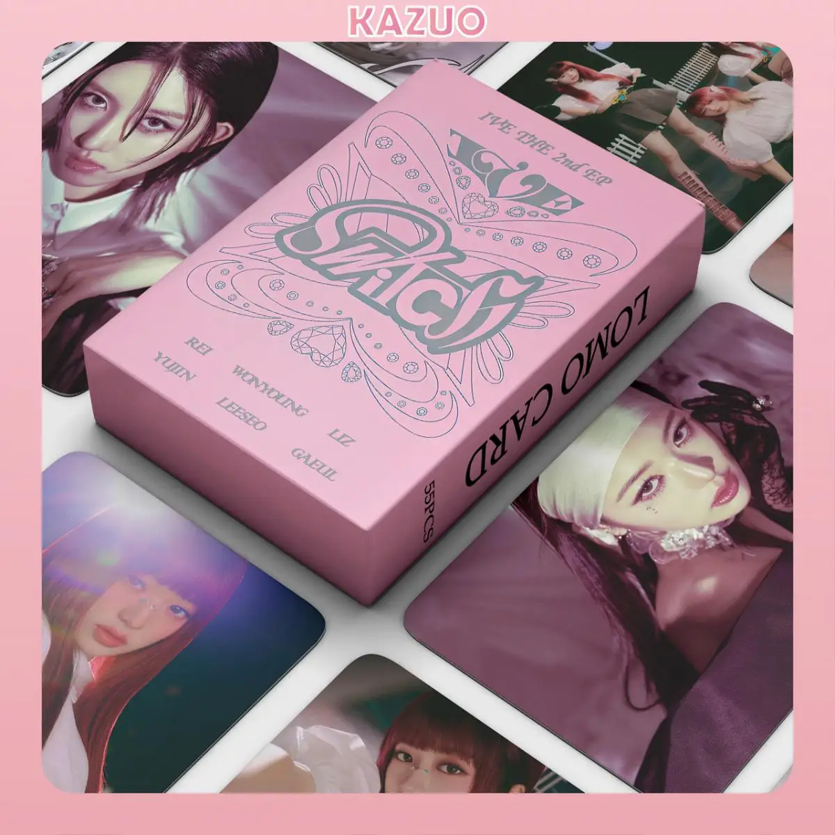 

Коммутационный альбом KAZUO 55 шт., Lomo Card Kpop, фотооткрытки, почтовые открытки