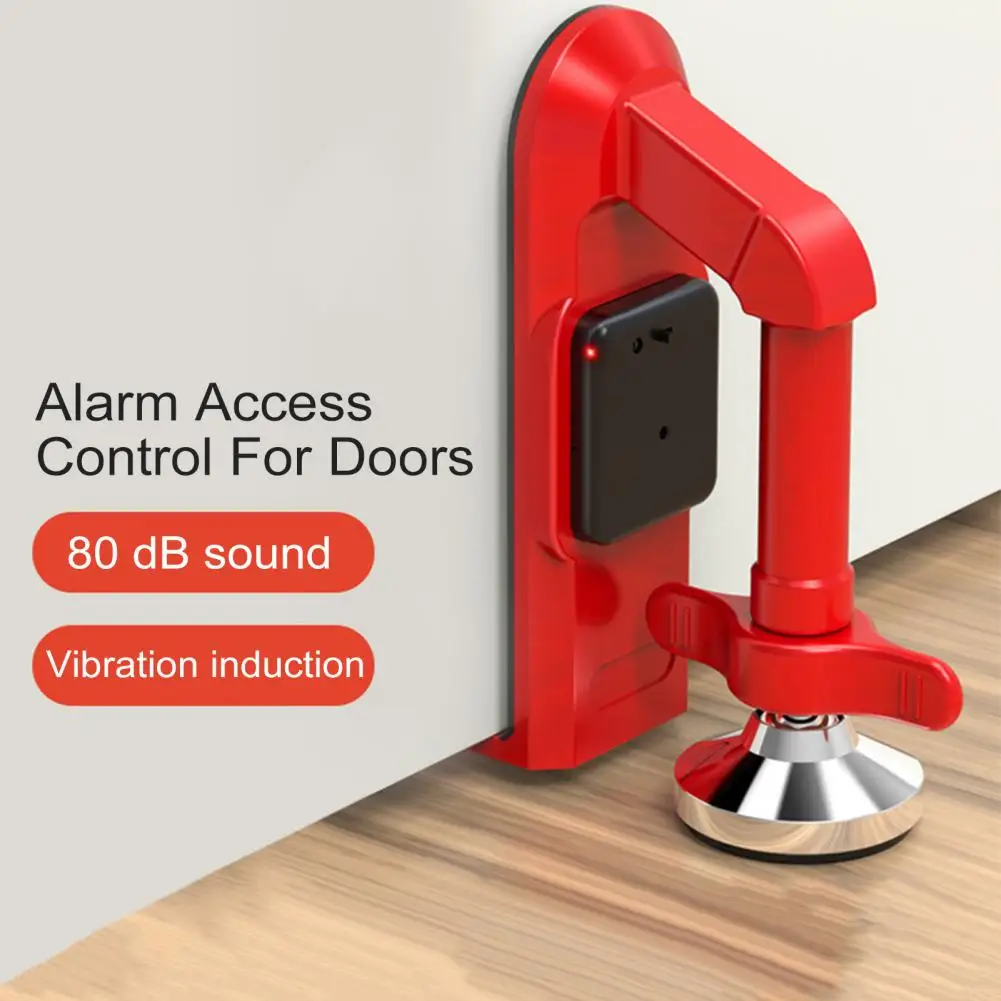 Personal Door Stopper Portable Door Security Device Travel Security Lock with Alarm for Home Hotel for Women