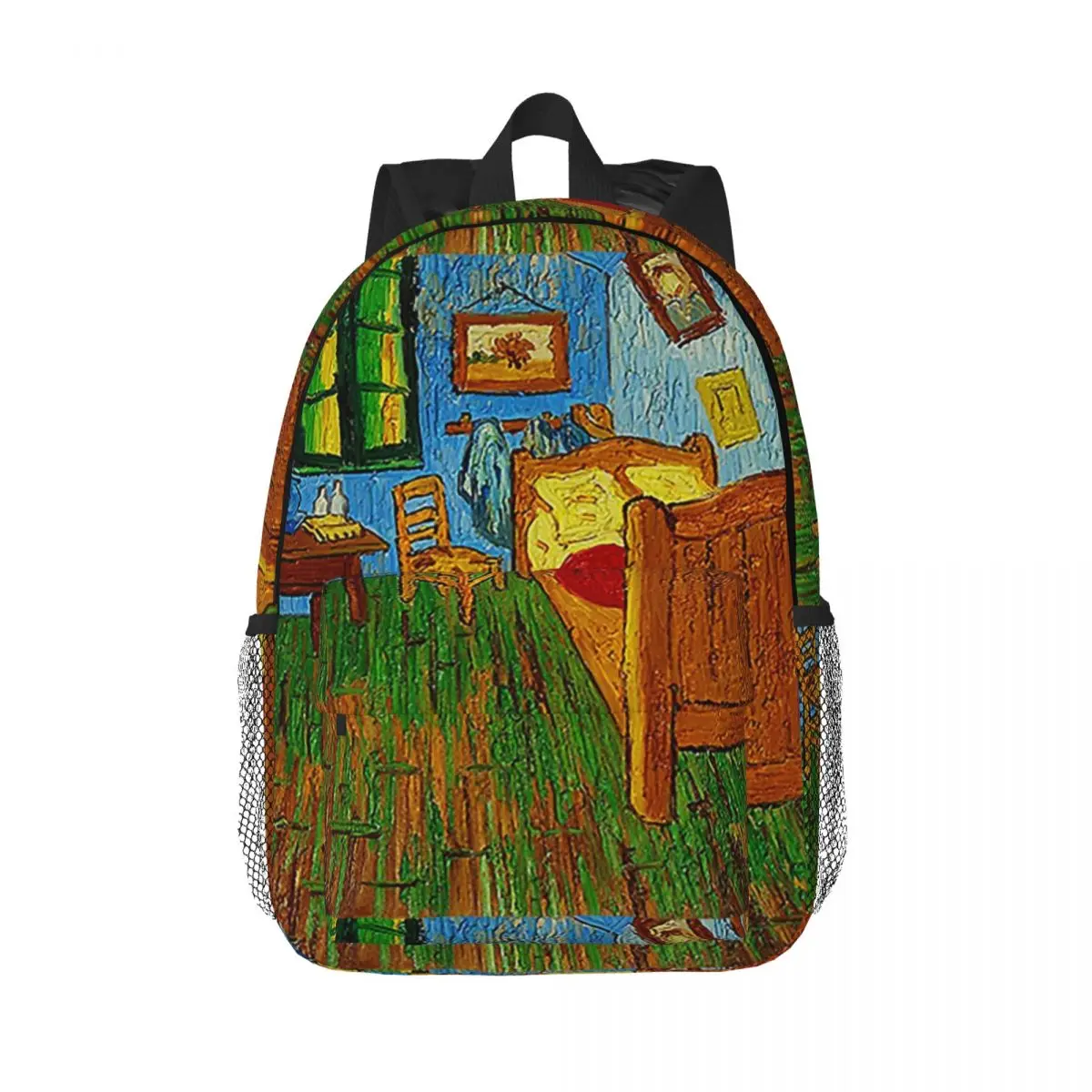 

Van Gogh Backpacks Teenager Bookbag Cartoon Children School Bags Travel Rucksack Shoulder Bag Large Capacity