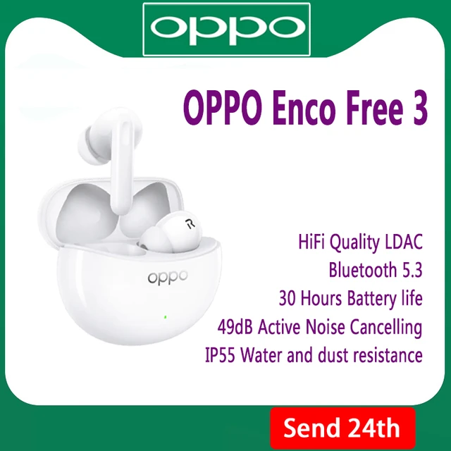 OPPO ENCO Air 3 TWS Earphone Wireless Bluetooth 5.3 Earbuds AI Noise  Cancelling 25 Hour Battery Life IP54 For OPPO Reno 9 Pro - AliExpress