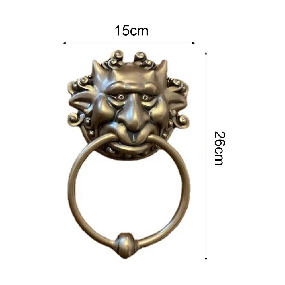 Durable Door Knocker Decorative Practical Large Figurine Classics Gate Knocker