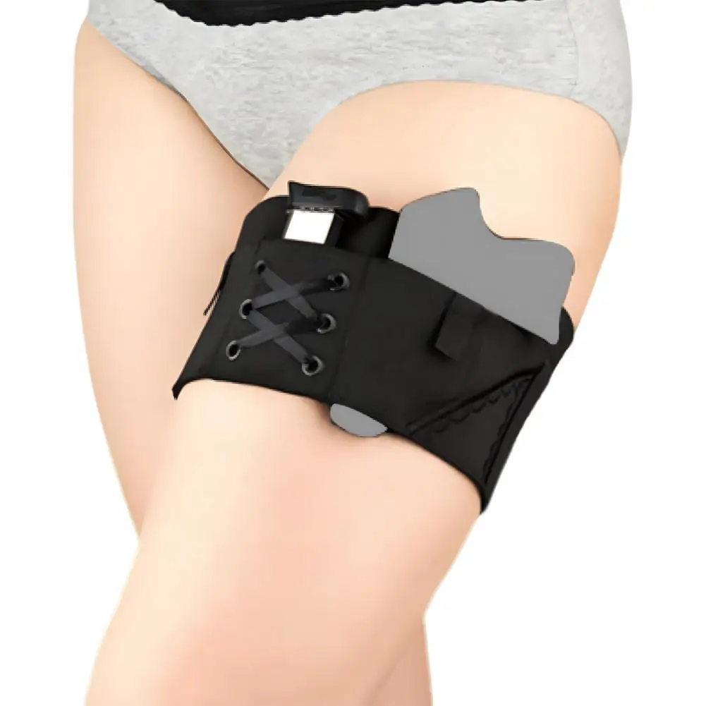 Women Thigh Holster Adjustable Invisible Leg Strap Non-slip Outdoor Hunting Thigh Strap Pistols Holder Leg Garter Wrap Belt
