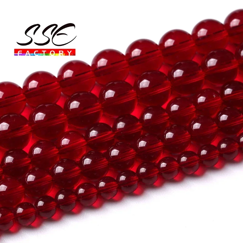 Perline Di Pietra Naturale Coral Rosso Perline Distanziatrici Rotonde Sciolte Per La Creazione Di Gioielli Accessori Per Collane Fai Da Te 4 6 8 10 12MM
