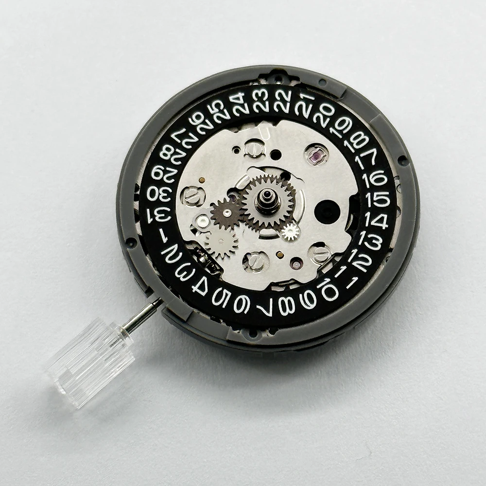 Watch Movement GMT NH34 Automatic Mechanical Black 3H Datewheel High Accuracy 24 Jewels NH34A 4R34 24H Hand GMT Function