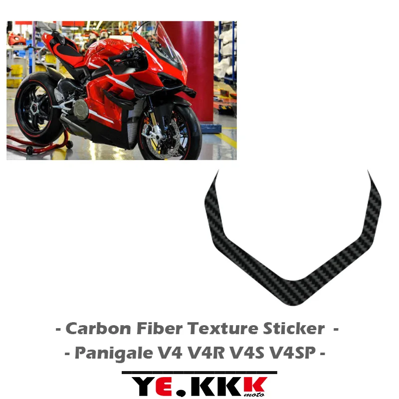 For Ducati Panigale V4 V4S V4R V4SP New Carbon Fiber Textured Fairing Sticker Decal Head Shell High-quality