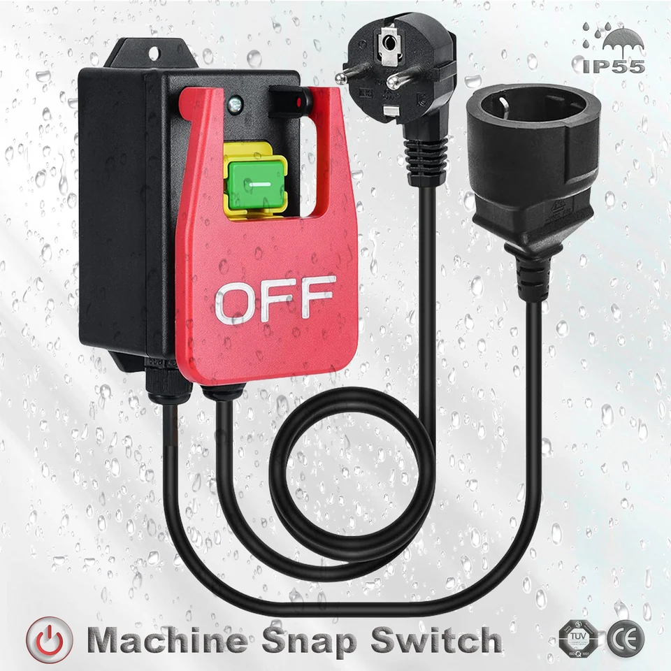 Eenfasige aan/uit-schakelaar, 220 V veiligheidsschakelaar, nulspanningsschakelaar, machineschakelaar, drukknop met stopcontact, machineschakelaar voor snel uitschakelen (A Eenfasige aan/uit-schakelaar, 220 V veiligheidsschakelaar, nulspanningsschakelaar, machineschakelaar, drukknop met stopcontact, machineschakelaar voor snel uitschakelen (A