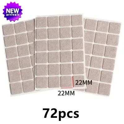 Durable Felt Chair Leg Pads - Scratch-Proof, Non-Slip, Self-Adhesive Floor Protectors