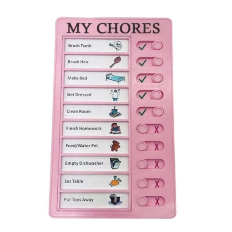 Sign-in Card Growth Plan Task List Plastic Self-discipline Sign-in Card As A Substitute Self-discipline Check-in Magic Tool 1pcs