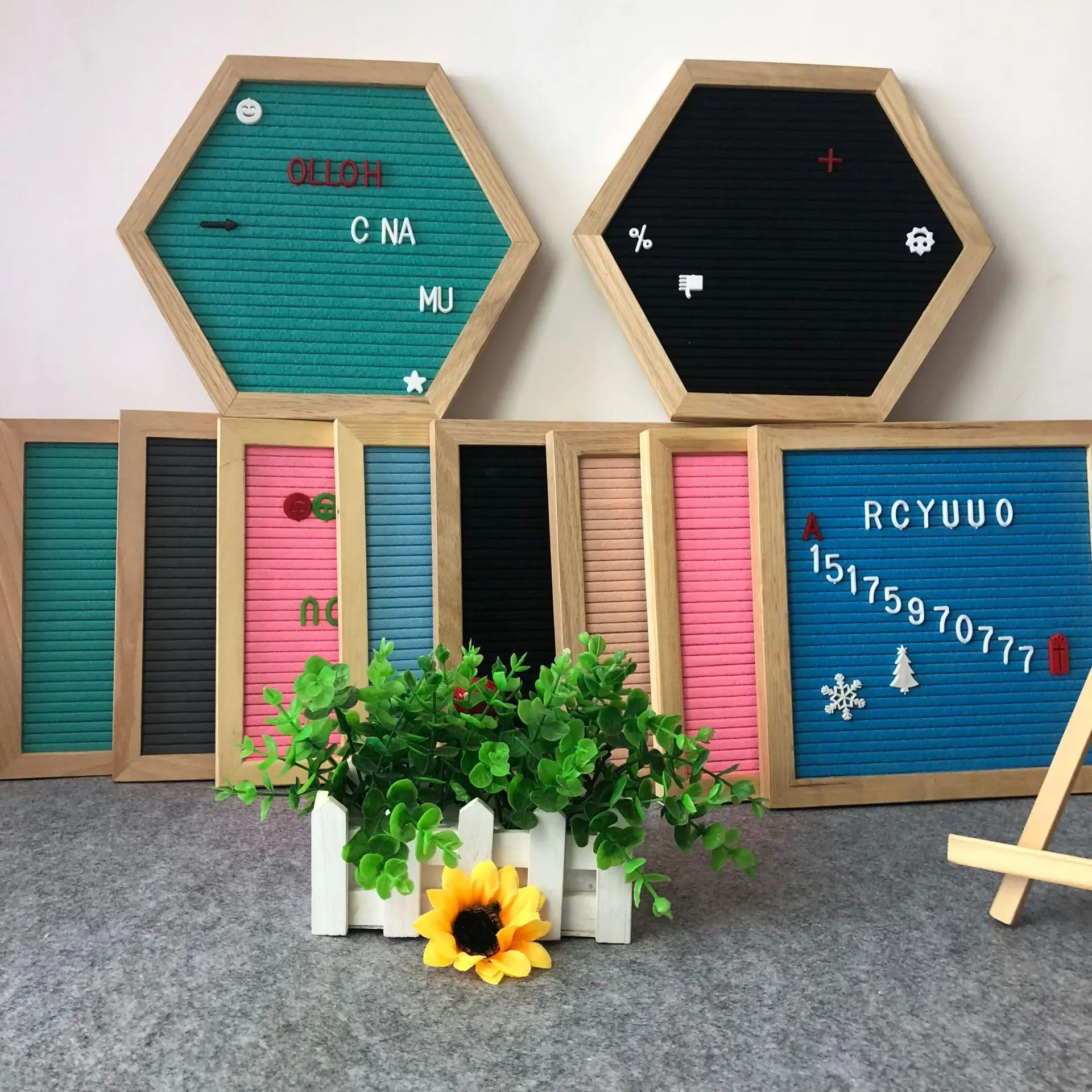 

Felt Cloth Message Board Wood Veneer Letter Board Household Blackboard Letter Message Board Felt Products Europe And The United