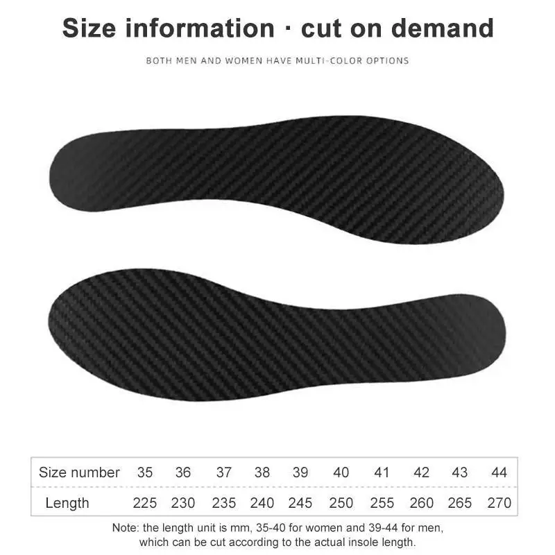 Breathable Carbon Fiber Orthotic Sport Insoles
