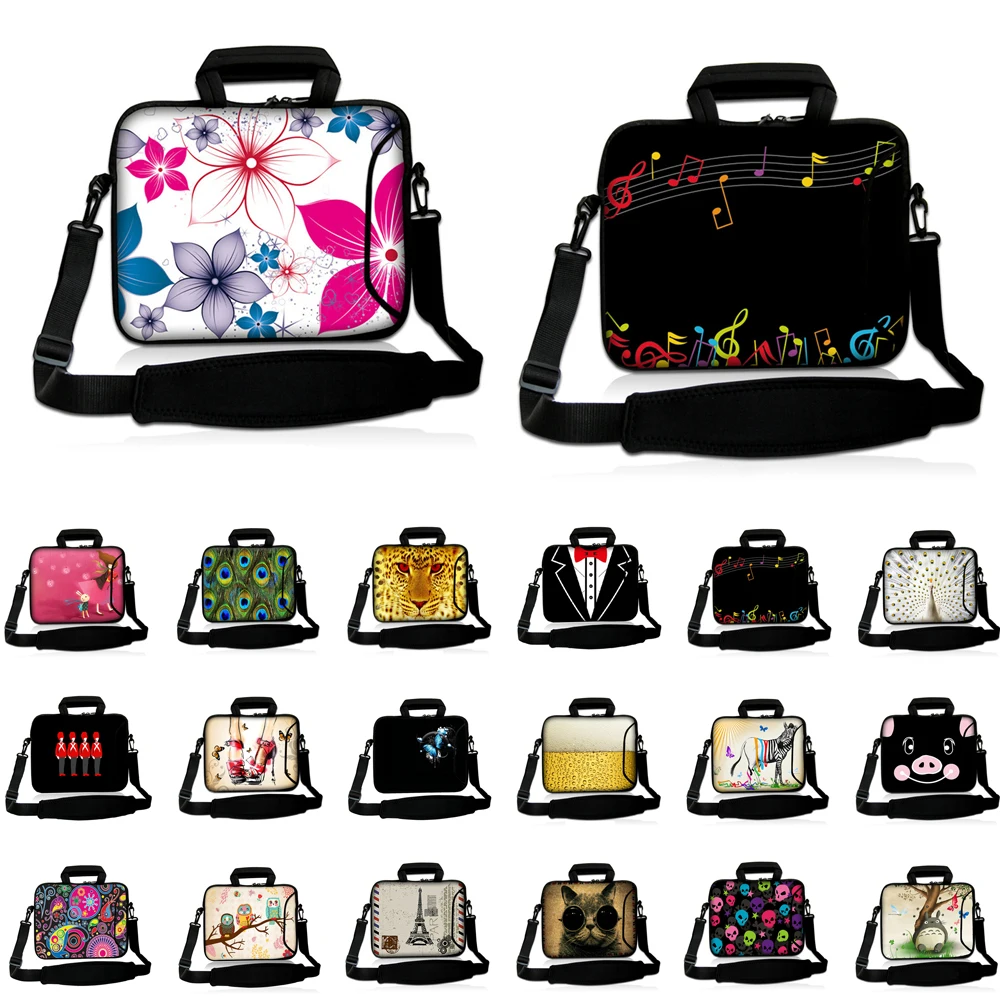 Laptop Chromebook 17 Inch Messenger Briefcase Notebook 15 15.4 14 13 13.3 12.5 12 11 10 Tablet Briefcase Handle Bag Case Fundas