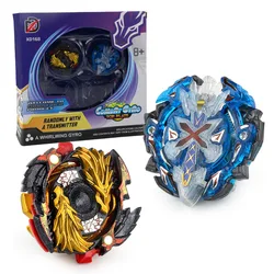 Jeu de jouets Gyro Burst 2 en 1 pour enfants, équipé d'un disque de combat compétitif équipé d'une règle de traction bidirectionnelle, lanceur de jouets, XD168 7E 