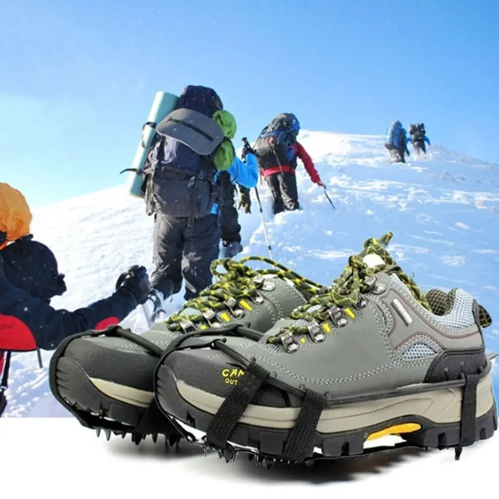 Outdoor Crampons Anti-Slip Shoes Cover 24 Teeth Ice Gripper Snow Claws Shoes Spikes,ice gripper spike,climbing crampons