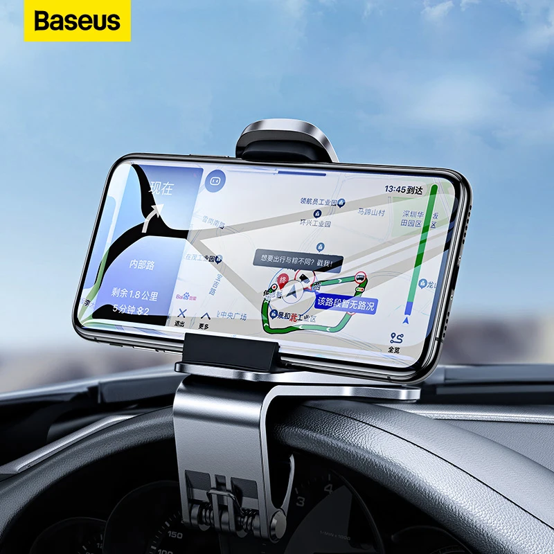 Gps Navigation Dashboard Phone Holder Stand Baseus Dashboard Car