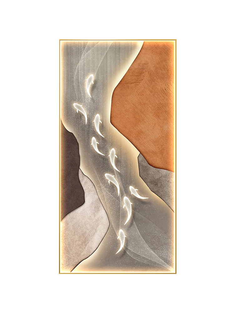 Koi Fish Porch LED Wall Art