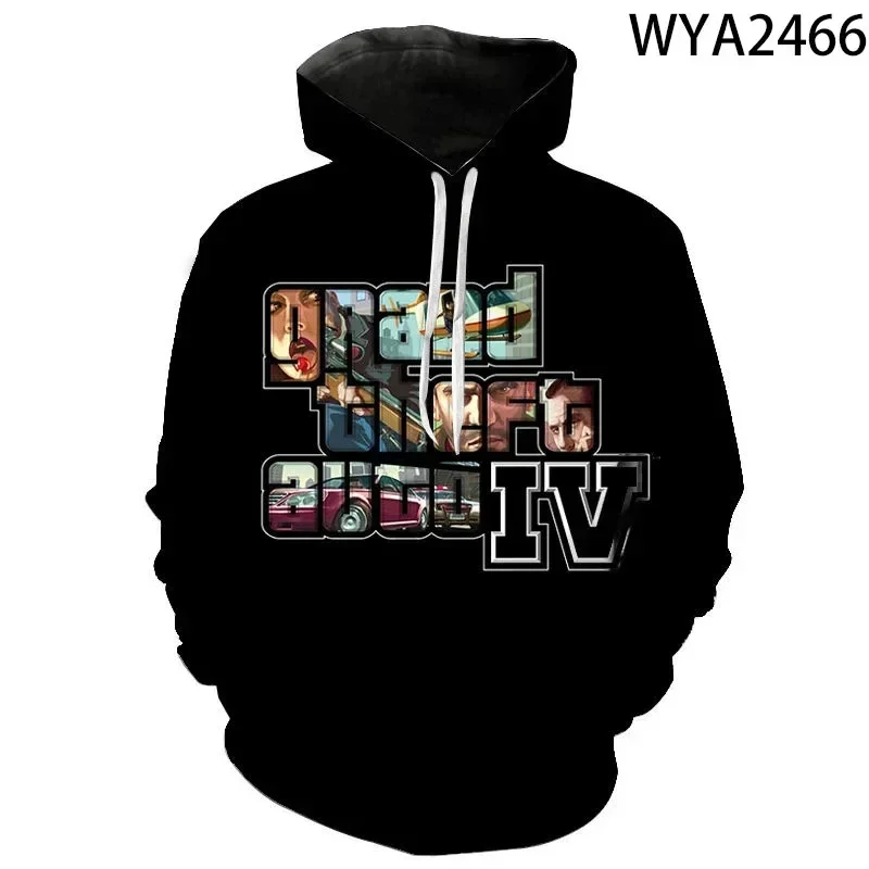 Grand Theft Auto 3d Print Hoodies Men Women Fashion Oversized Hoodies Women Sweats Boy Coat Tracksuit Hooded Sweatshirt