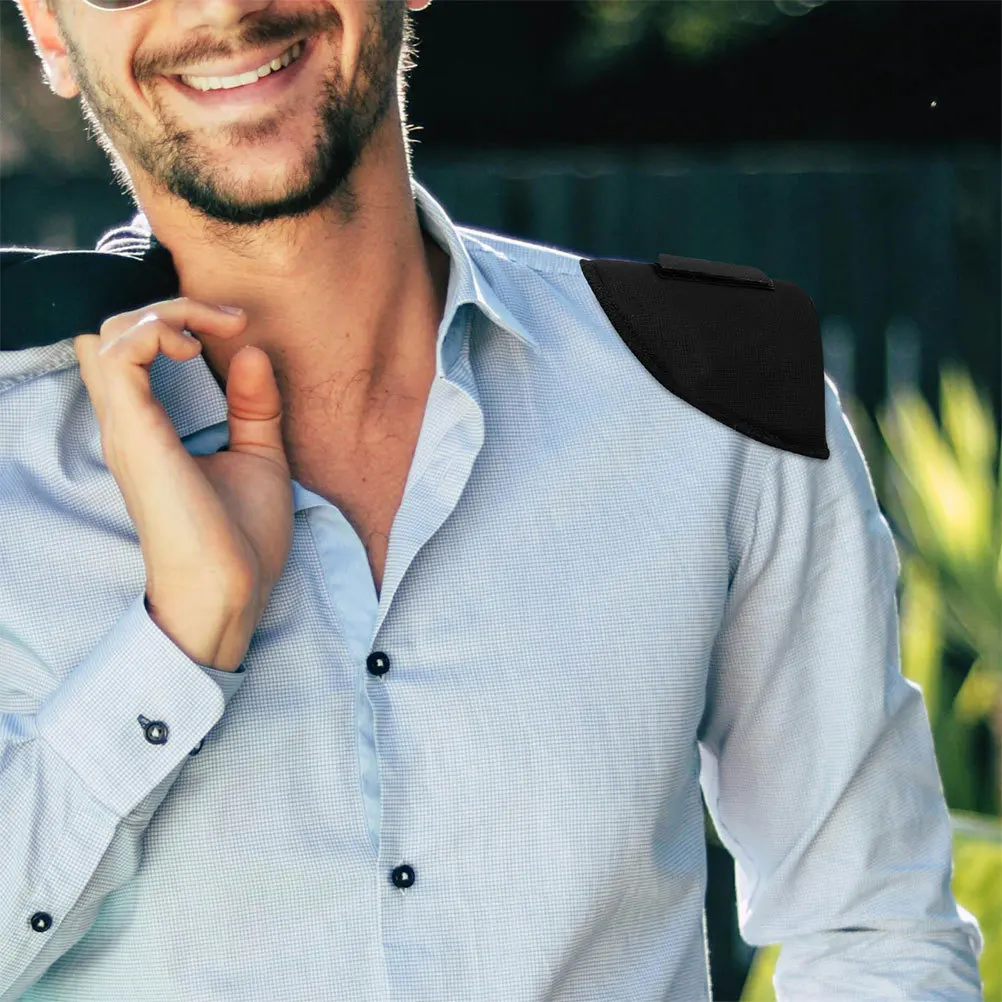 8Pcs 어깨 패드 탈착식 폼 스폰지 미끄럼 방지 두꺼운 강화제 여성용 소프트 쿠션 드레스 블라우스 셔츠 자켓