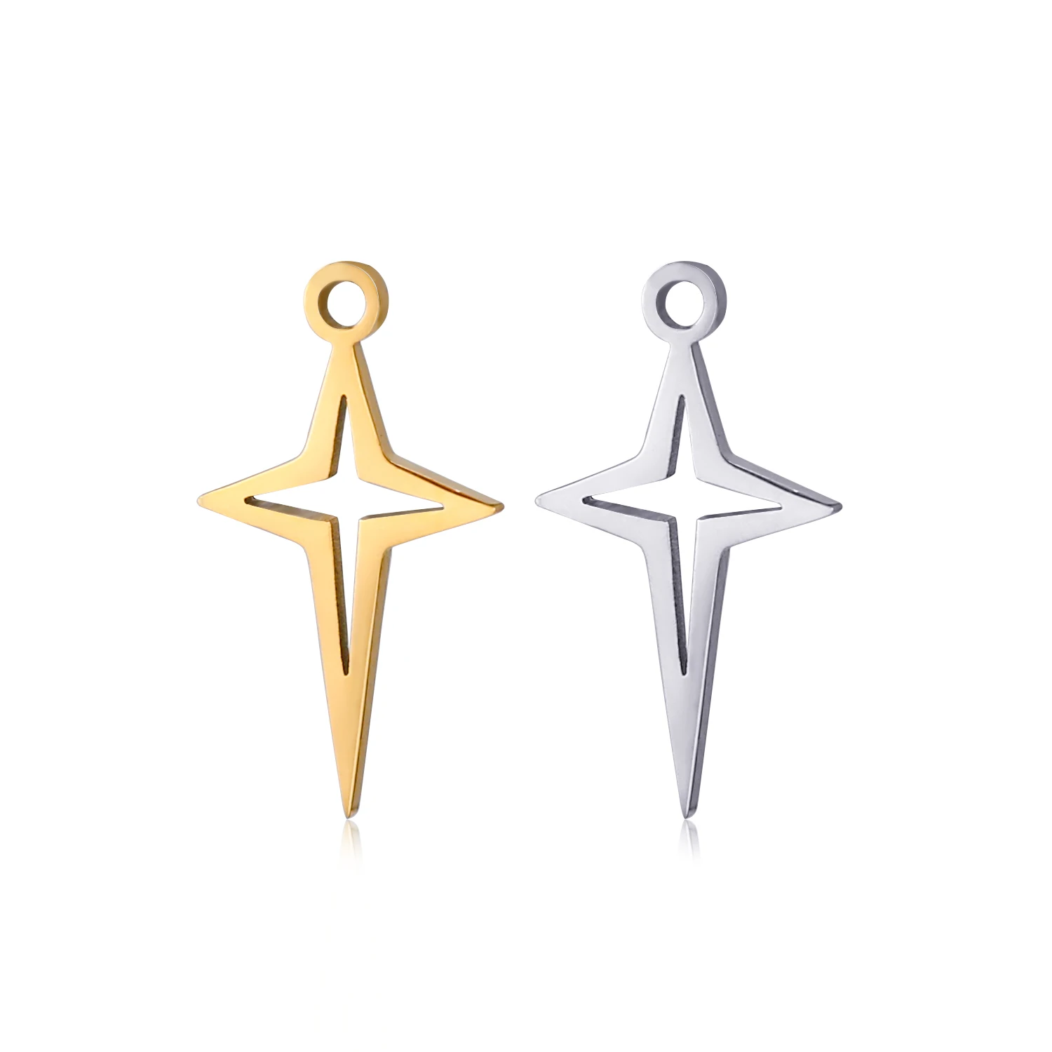 5 teile/los Großhandel Edelstahl Hohe Qualität Star Charms Anhänger Für Die Herstellung Von Schmuck DIY Halskette Ohrringe Armbänder Schmuck – Detail 11