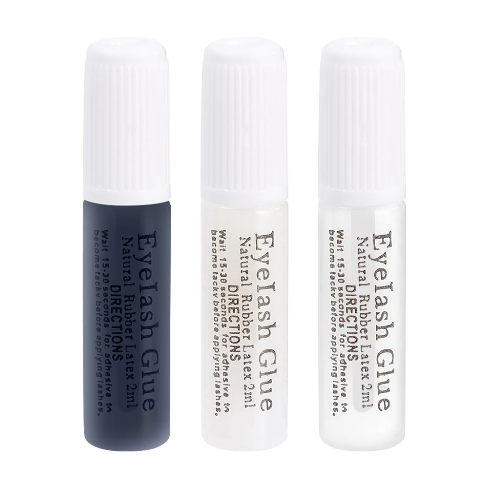 S9370662b98054429aa027adf71e41027u Black White Transparent False Eyelash Glue Disposable Waterproof Quick Dry Eyelashes Extension Lasting Lashes Glue Makeup Tools