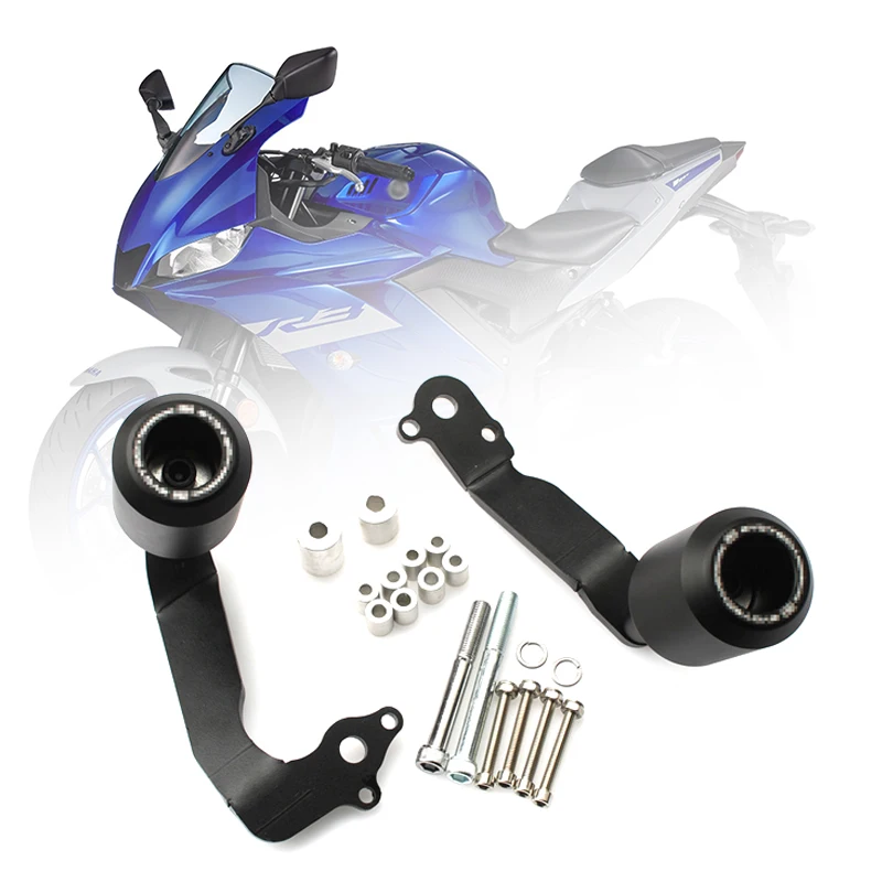 Black Motorcycle Falling Protection Frame Slider Fairing Guard Crash