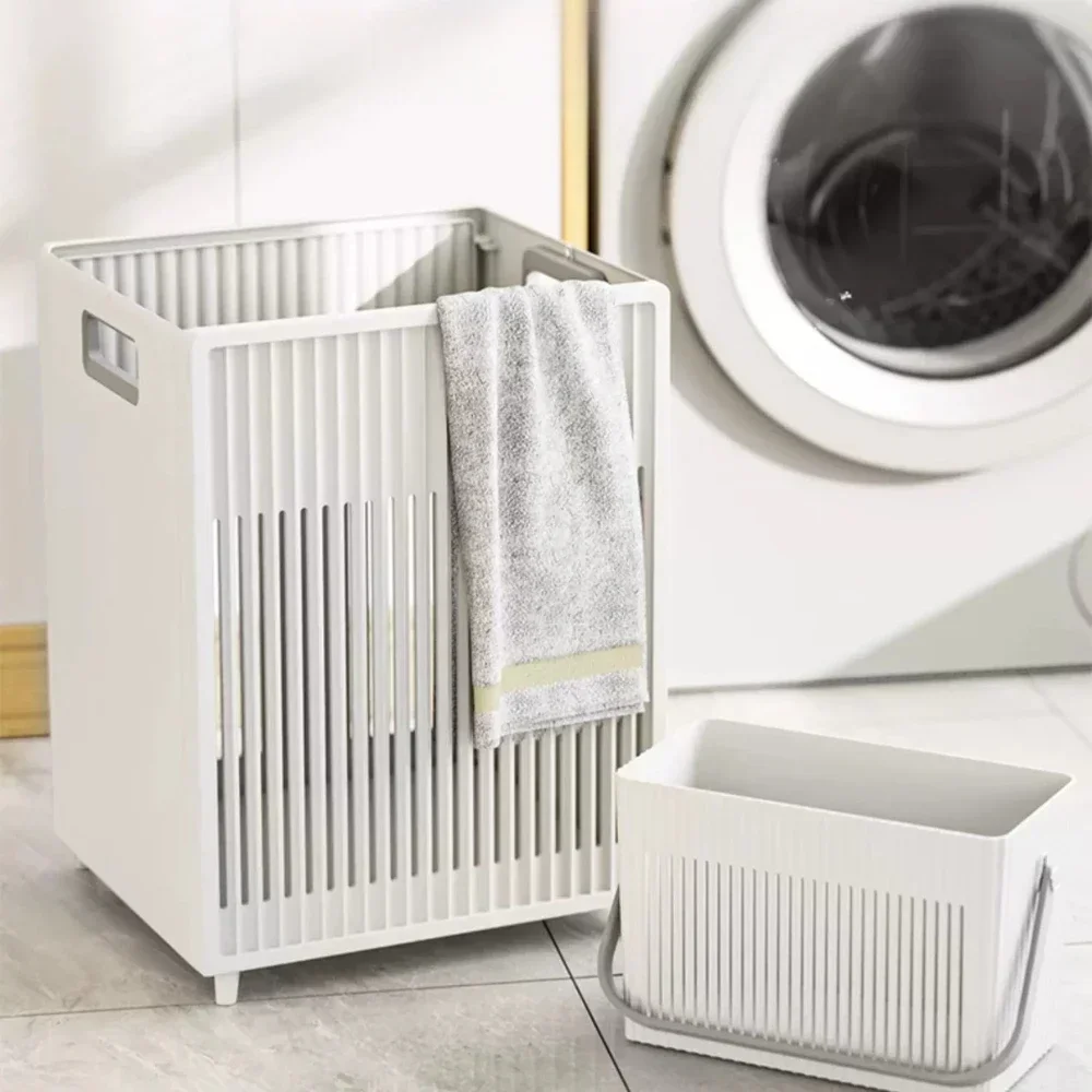 Foldable Laundry Basket Dirty Clothes Storage Clothes  Bucket Home Accessories Household Bathroom Large Capaci Storage Basket 5