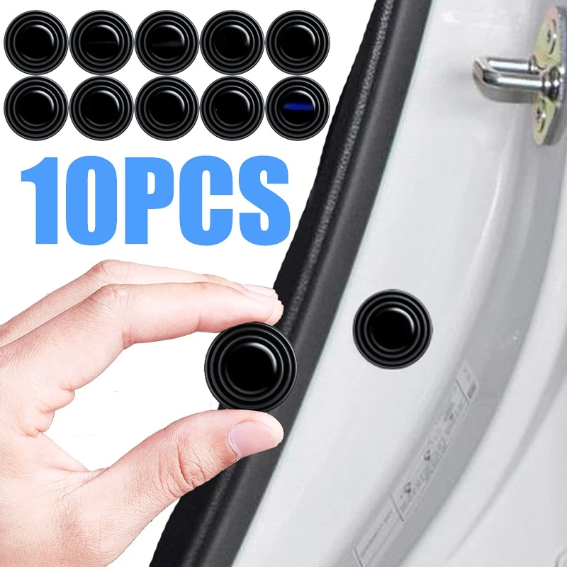 

10x Anti-collision Silicone Pad Car Door Closing Anti-shock Protection Soundproof Silent Buffer Stickers Gasket Auto Accessories