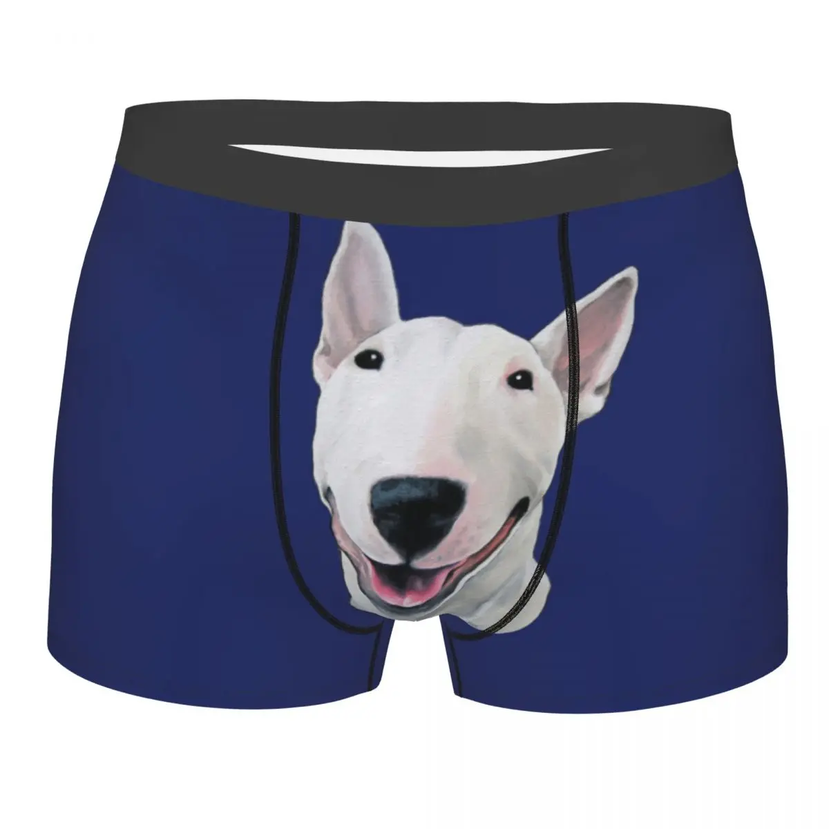 

Мужское нижнее белье Bull Terrier, забавный бультерьер, милая собака, принт щенка, новинка, боксеры, шорты, мужские трусы, мягкое нижнее белье