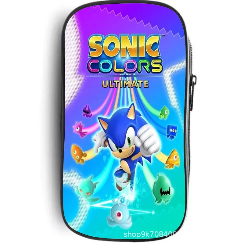 Sonic Large Capacity Multi-Functional Waterproof Pencil Case for Students - Oxford Fabric Bag