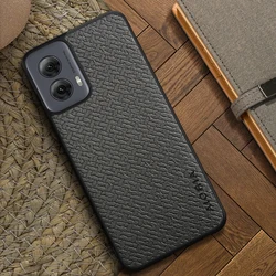 Bamboo Woven Texture Pattern Design Simple Phone Case for G Play 2024 (Grey)
