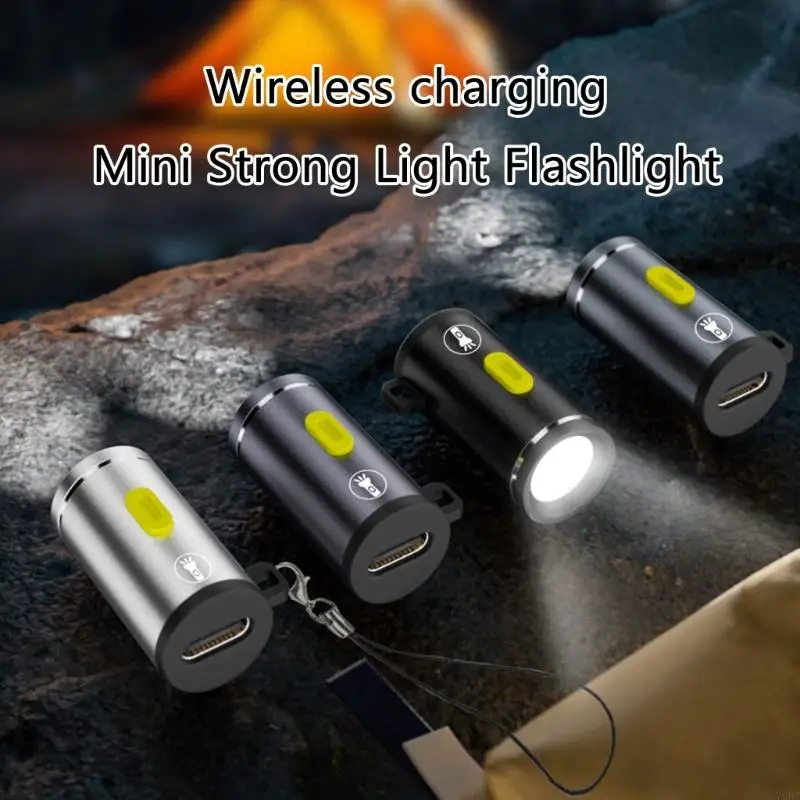 High Brightness LED Mini Flashlight Type C Connectors Small LED Light Torches Travel Use