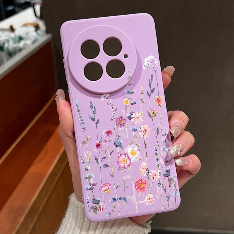 Vibrant Flower Pattern Shockproof Soft TPU Phone Case