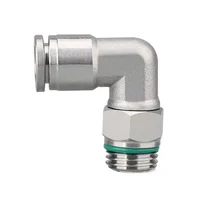 10Pcs 304 Stainless Steel Pneumatic Hose Fitting PL Air Tube Connector 1/8 1/4 3/8 1/2 Quick Release Pipe Fittings 4mm 6mm 8mm 6