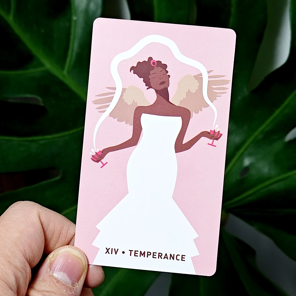 10.3*6cm Gentle Heart Tarot 78 Pcs Pink Cards Bring To The Surface The Truths That You Subconsciously Are Already Aware of 3