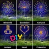 1/2/4Pcs Solar LED Firework Fairy Light Outdoor Garden Decoration Lawn Pathway Light For Patio Yard Party Christmas Wedding 4