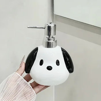 เซรามิกความจุขนาดใหญ่สร้างสรรค์กดประเภทขวดโลชั่นขวดเจลทําความสะอาดมือเจลอาบน้ําขวดแชมพูตู้ทําสบู่ 2