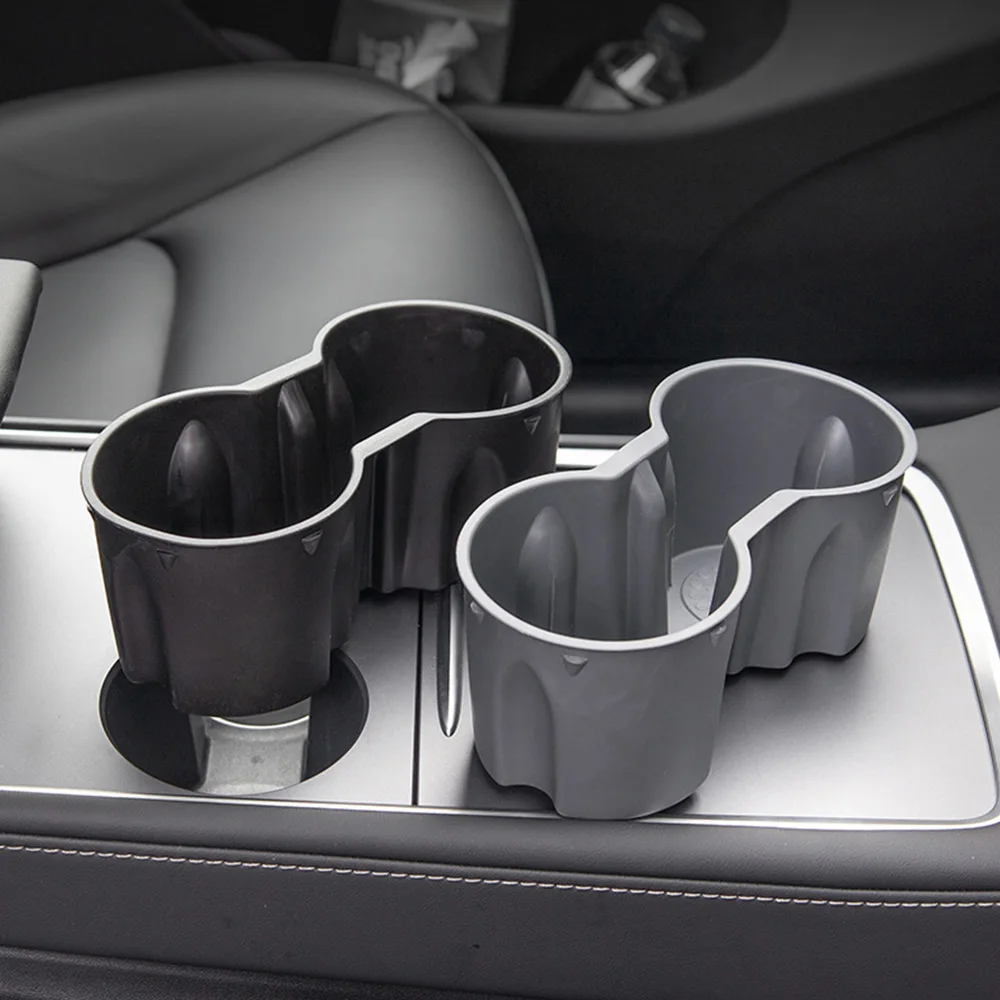

Нескользящая силиконовая подставка для чашки Tesla Model3/Y 2017-2022, круглая втулка для чашки, центральный пульт управления, фиксированный ограничитель, подстаканник