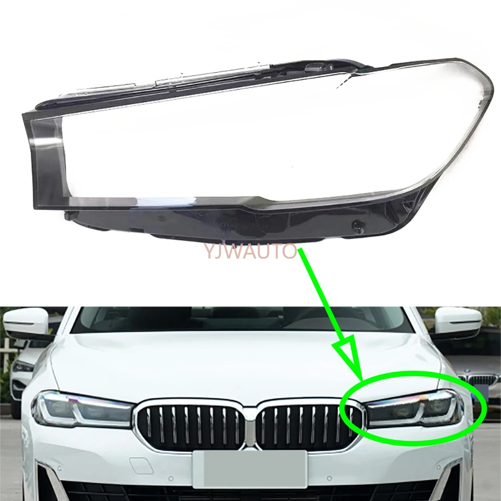Headlight Covers BMW 5シリーズG30 G31 G38 2020Upヘッドライトレンズ交換カバー左 右 For BMW Series G30 G31 G38 2020