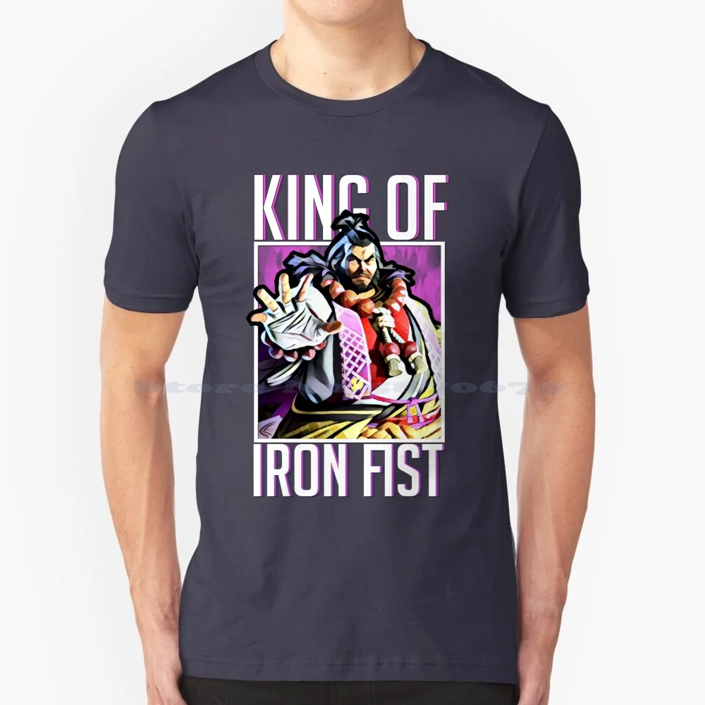 King Of Iron Fist-Maglietta Ganryu 100% Cotone Tee Tekken Fighting Game Comunità Fgc King Iron Fist Devil Tournament 7 Tag Gym