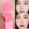 6 Colors Love Shape Matte Shiny Highlight Blush Sticks Waterproof Sweatproof Lasting Multifuncation Brightening Facial Highlight 3