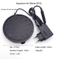 แท่งฟองอากาศหินสำหรับตู้ปลาพร้อมไฟ LED ปั๊มออกซิเจนตู้ปลาปั๊มหินเติมอากาศพร้อมถ้วยดูด1ชิ้น 5