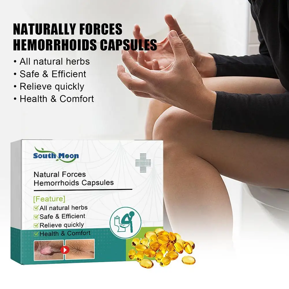 Hemorrhoids Capsules Repair Anal Treatment Internal Mixed External Hemorrhoid Piles Removal Relieve Fissure Pain 7pcs hemorrhoids treatment cream