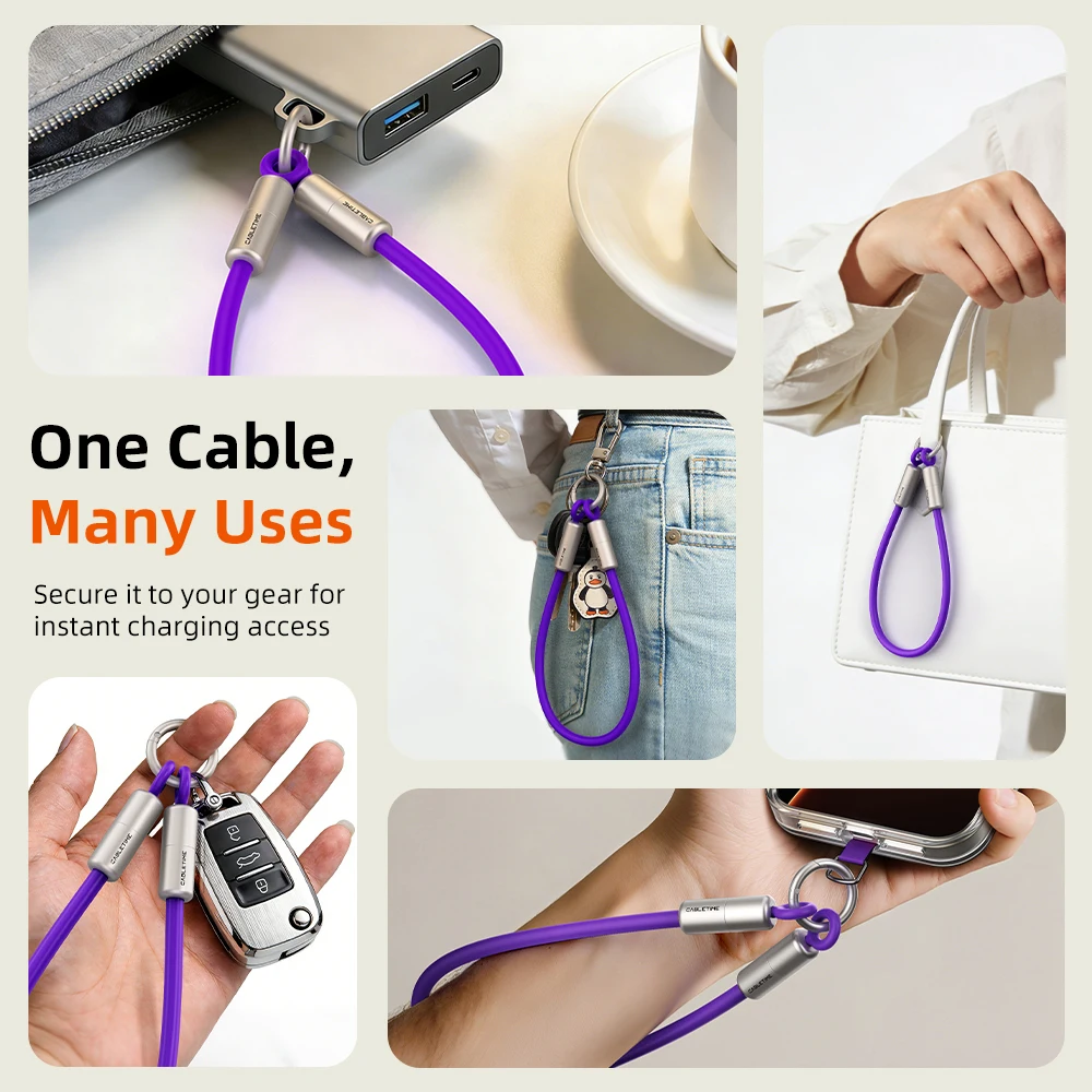 케이블타임 USB C 케이블 PD60W 타입 C 고속 충전 케이블 스피드 키체인 USB C to 타입 C 화웨이 아이폰17 충전 케이블 SSD용