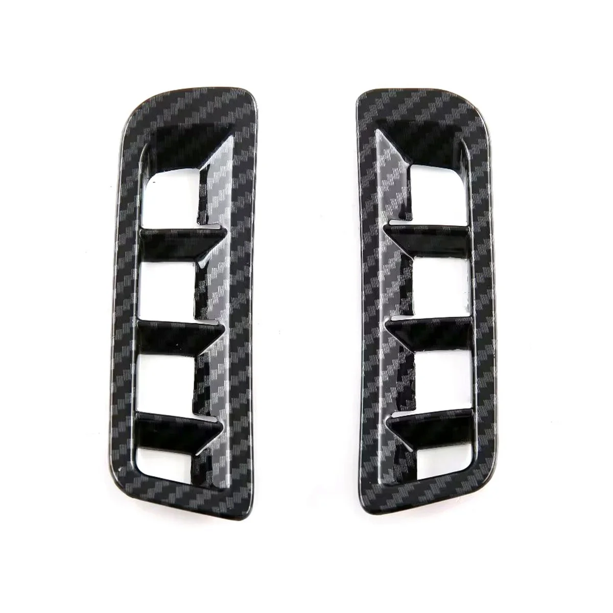 

Передняя Верхняя Крышка вентиляционного отверстия отделка для Toyota Land Cruiser J300 LC300 2022 2023 - ABS углеродное волокно