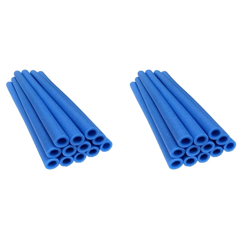 

20PCS Trampoline Poles Cover Padding Foam Tubing 40CM Foamed Pipe Sponge Casing Protective Trampoline Pole Sleeves Blue