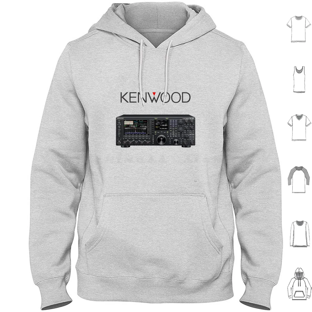 Kenwood Ts-990 Felpe Con Cappuccio Manica Lunga Radioamatore Radioamatoriale Kenwood Ts 990 Kenwood Ts 990