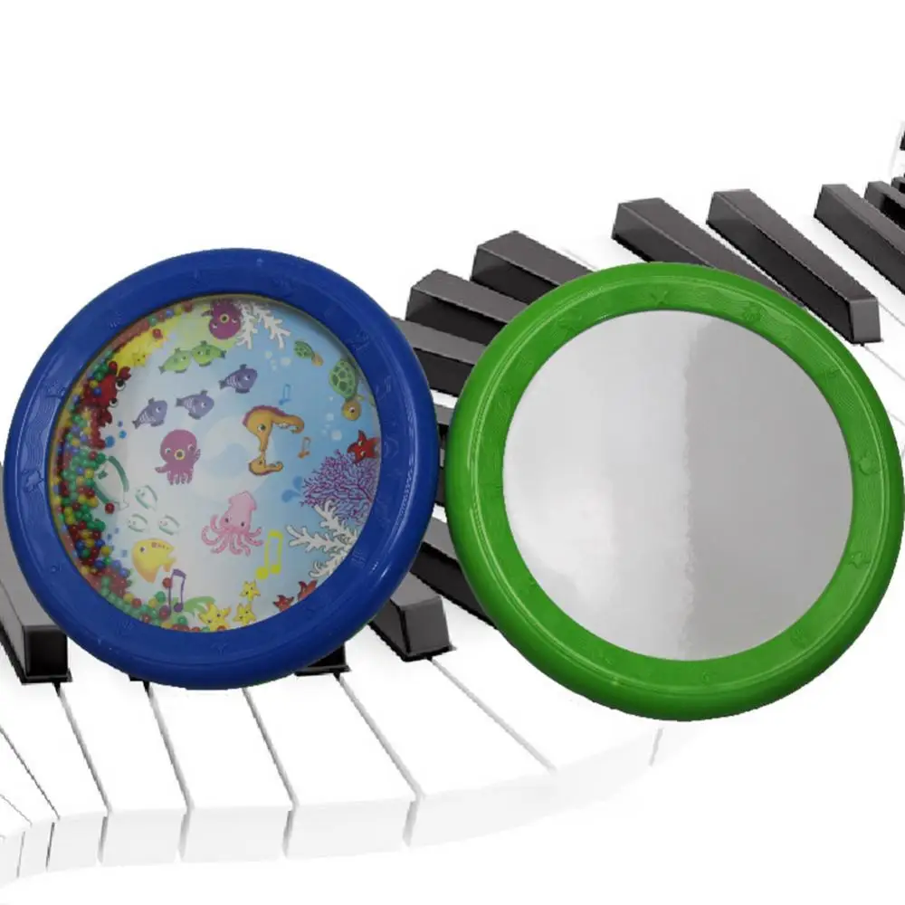 8inch Marine Animal Tambourine Ocean Wave Beads Drum Musical Education Kids Toy