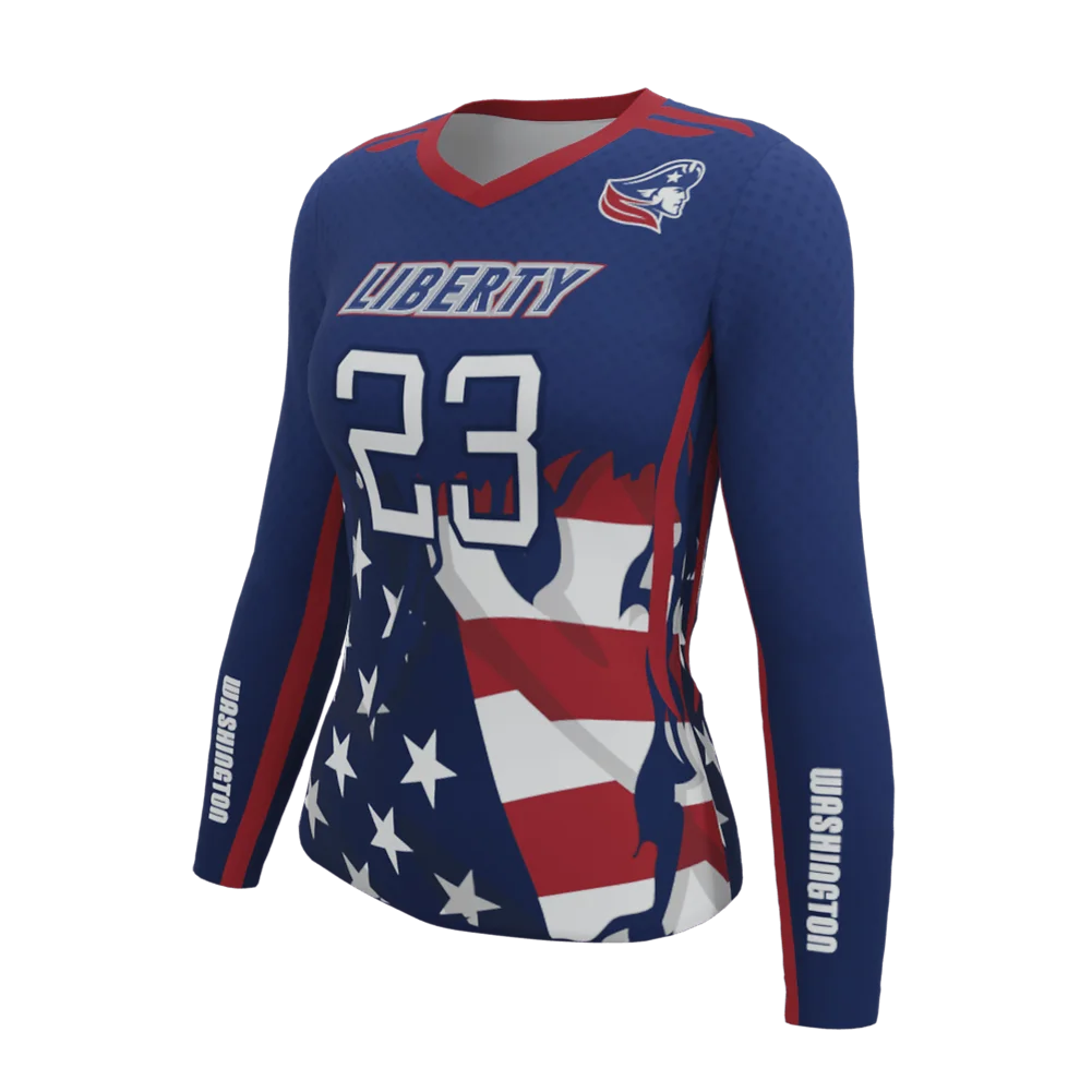Custom Professional Women Volleyball Jerseys Sportwear Suit Youth Volleyball Long Sleeve Training Kits School Team Uniforms