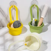 Panier de vidange d'évier suspendu, couvercle inférieur ouvrable, filtre à ordures de cuisine détachable, filtre de résidus alimentaires, panier d'eau de nettoyage 4
